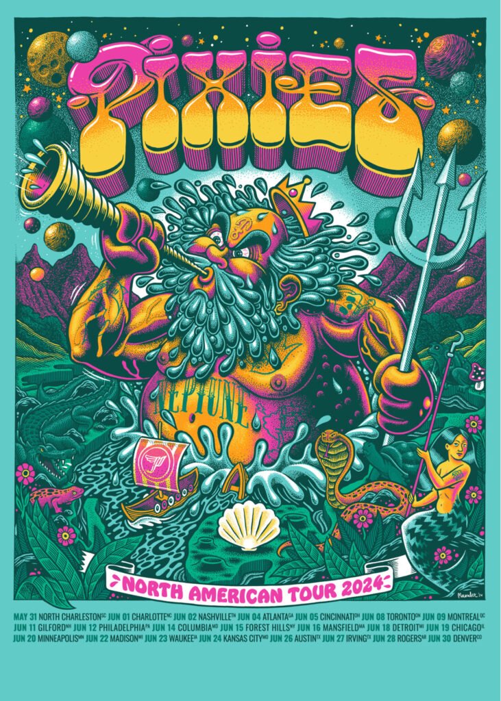 affiche pixies – north american tour 2024 Affiche Pixies 2024 — Martin Ander