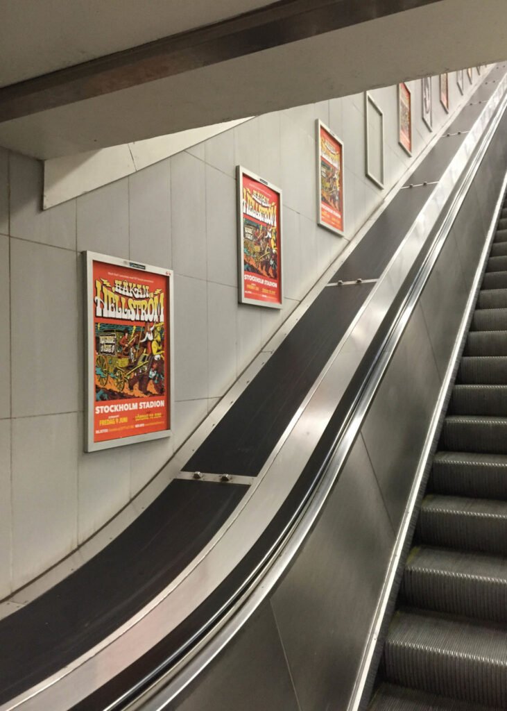 Affiches Håkan Hellström dans le métro de Stockholm — Martin Ander