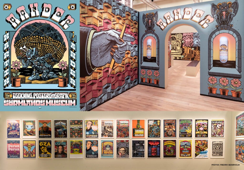 Exposition « Mander. Teckning, posters och grafik » – Sörmlands museum — Martin Ander