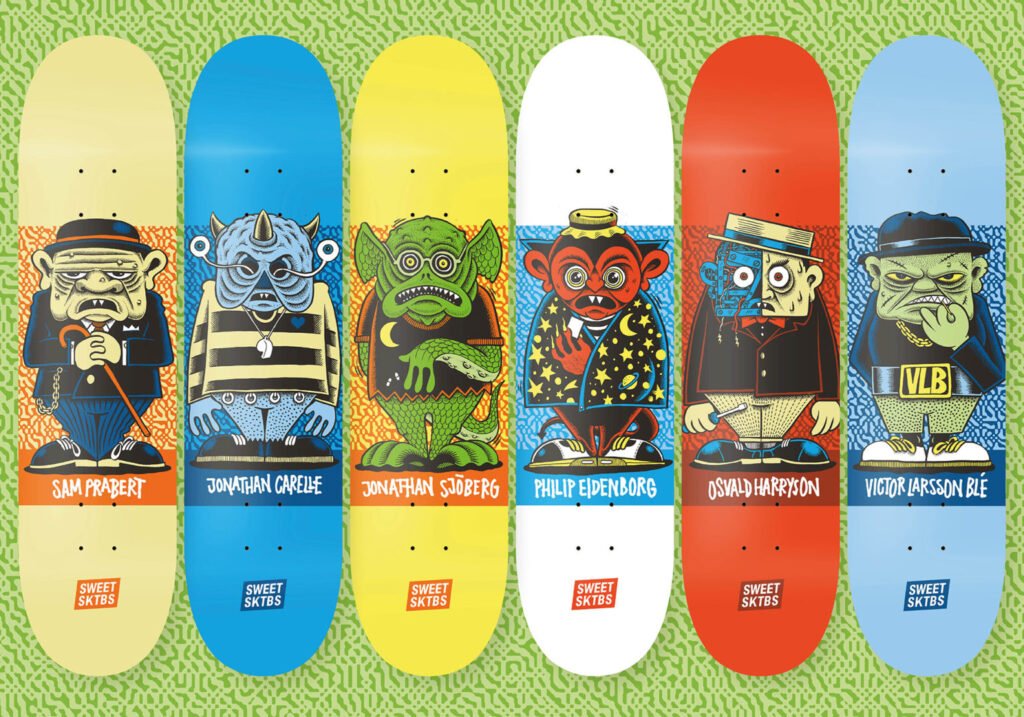 Série Sweet Skateboards « Monsters » — Martin Ander