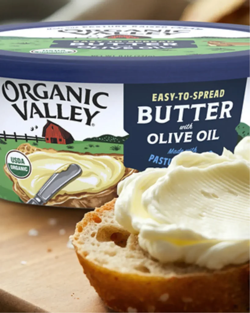Organic Valley — beurre à l’huile d’olive — Moxie Sozo