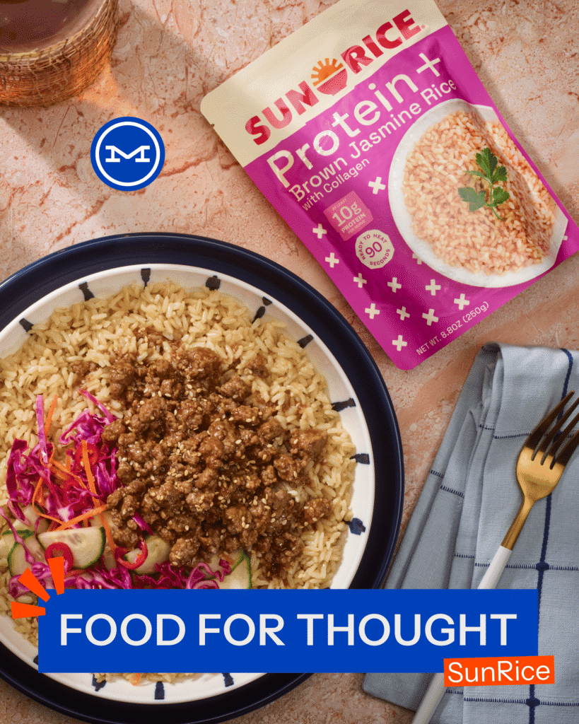 SunRice Protein+ — riz prêt à chauffer — Moxie Sozo