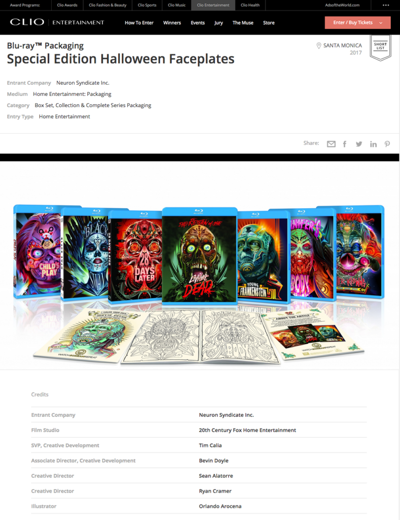 Halloween Fox/MGM – shortlist Clio — Orlando Arocena