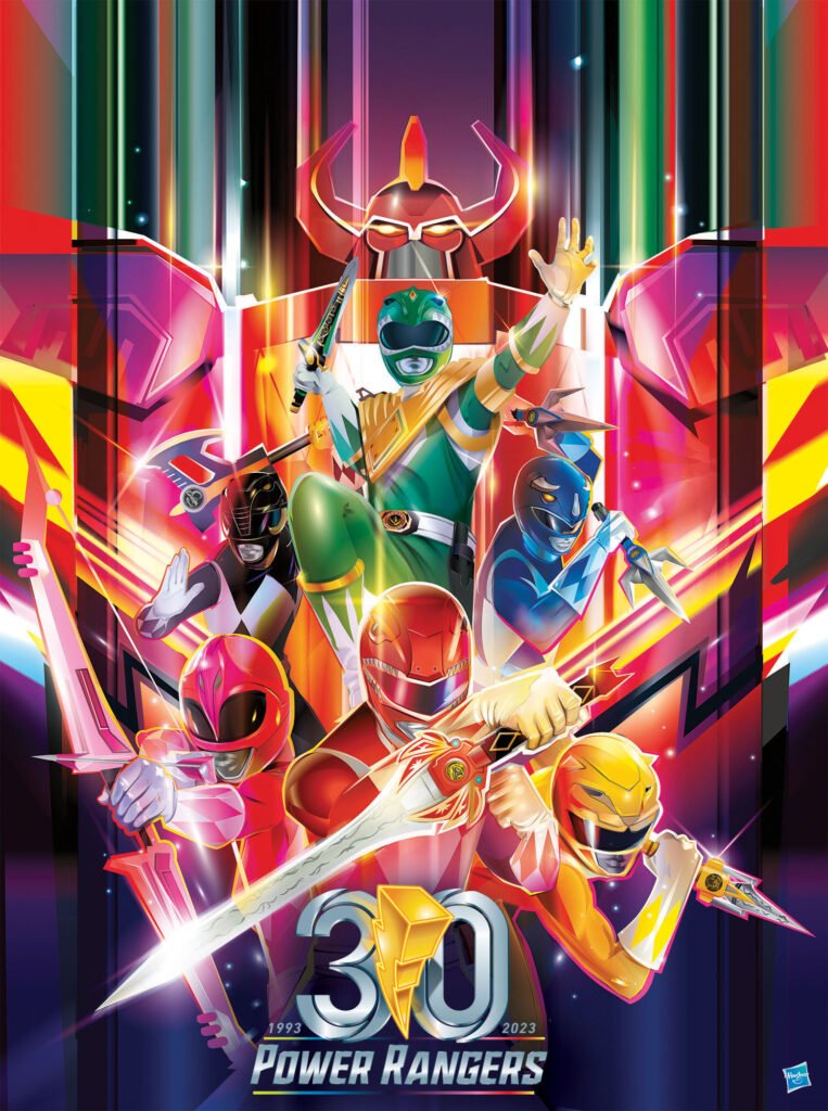 Power Rangers – 30e anniversaire (affiche) — Orlando Arocena