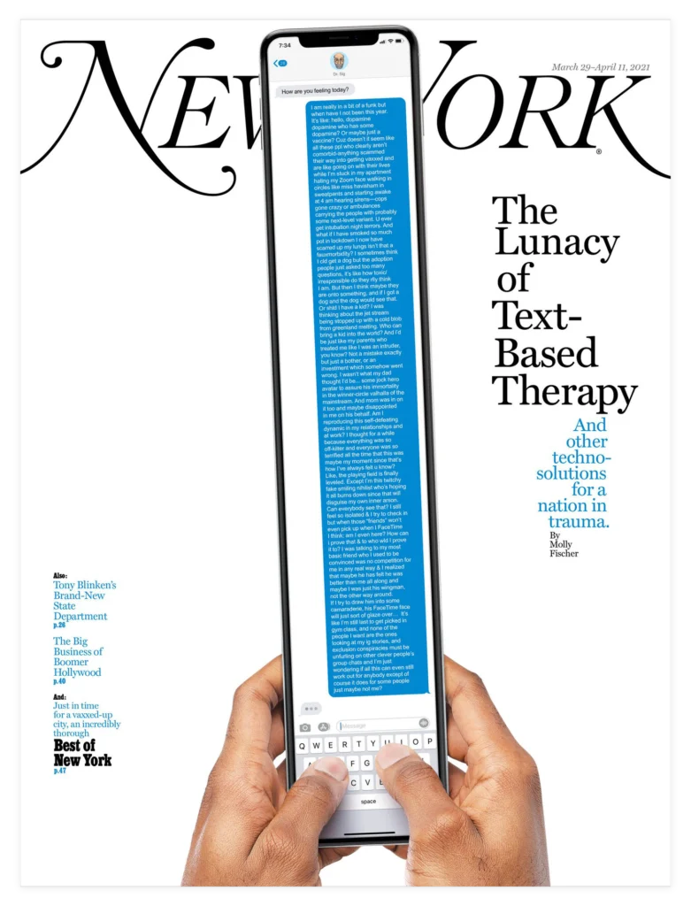 couverture de new york magazine Couverture de New York Magazine — Pablo Rochat
