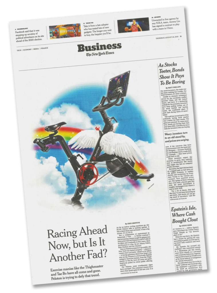 New York Times – « Peloton Is a Phenomenon » — Pablo Rochat