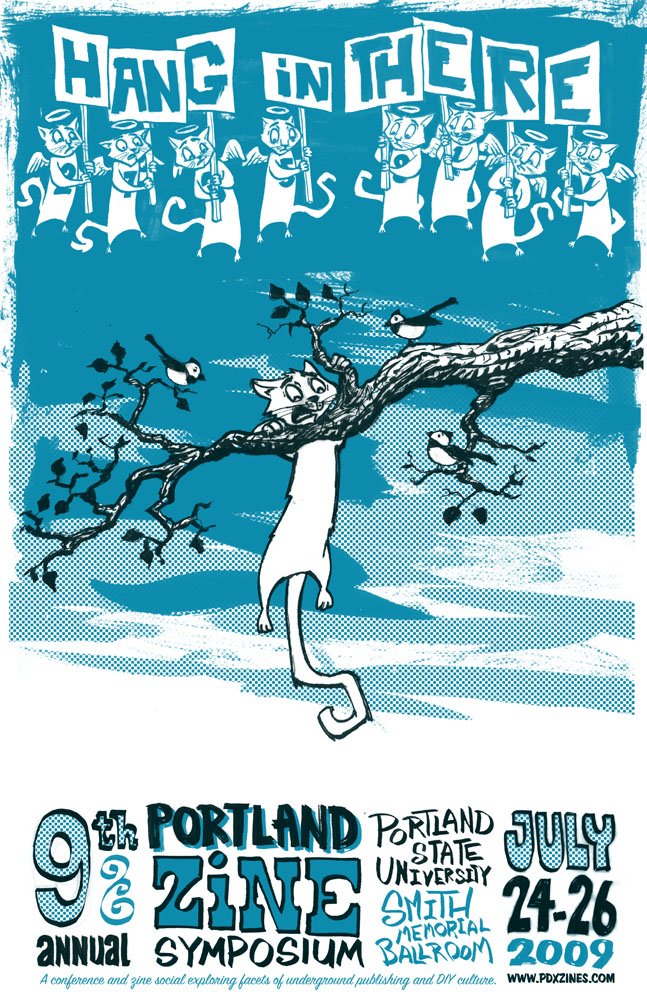 Portland Zine Symposium poster — Rory Phillips