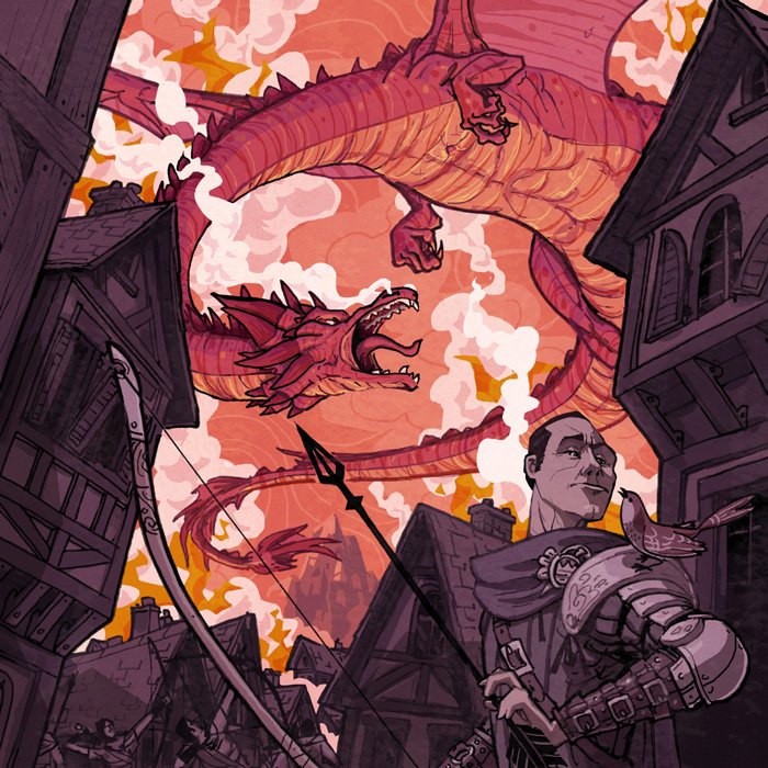 Smaug over Laketown — Rory Phillips