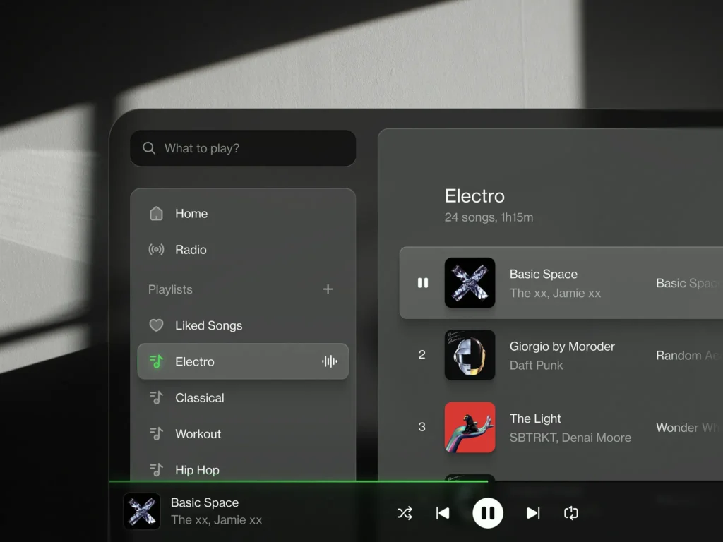 Concept de refonte Spotify — Sebastiano Guerriero