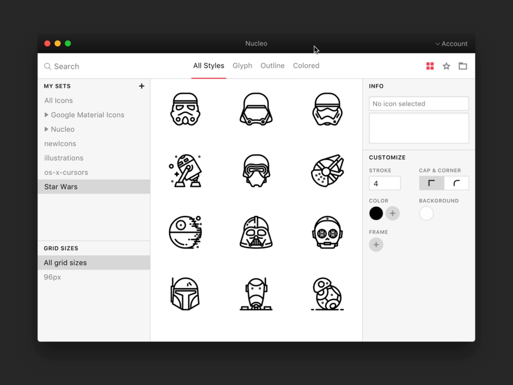 Icon Editor — Sebastiano Guerriero