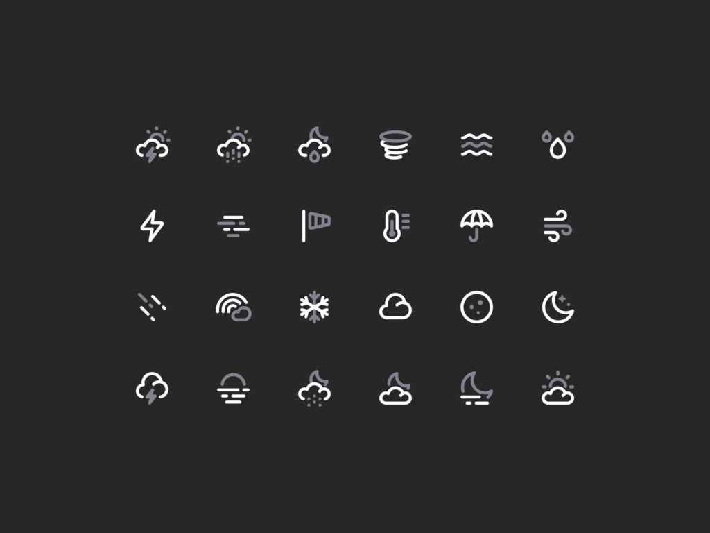 Icônes météo (2023) — Sebastiano Guerriero
