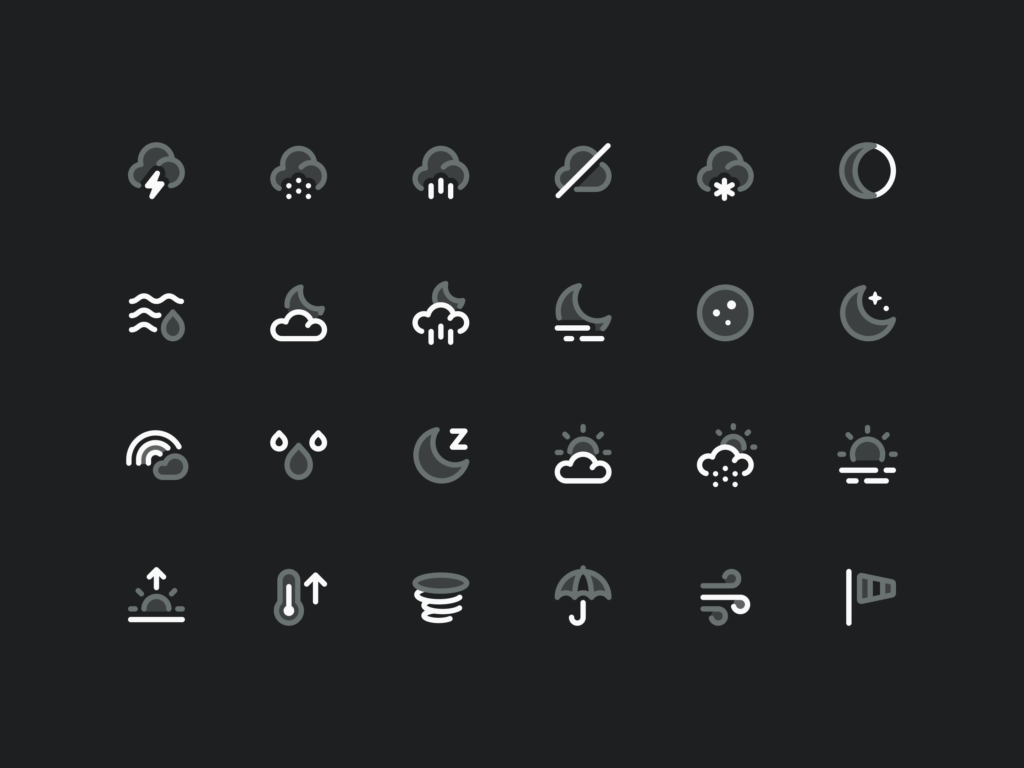 Icônes météo (2024) — Sebastiano Guerriero