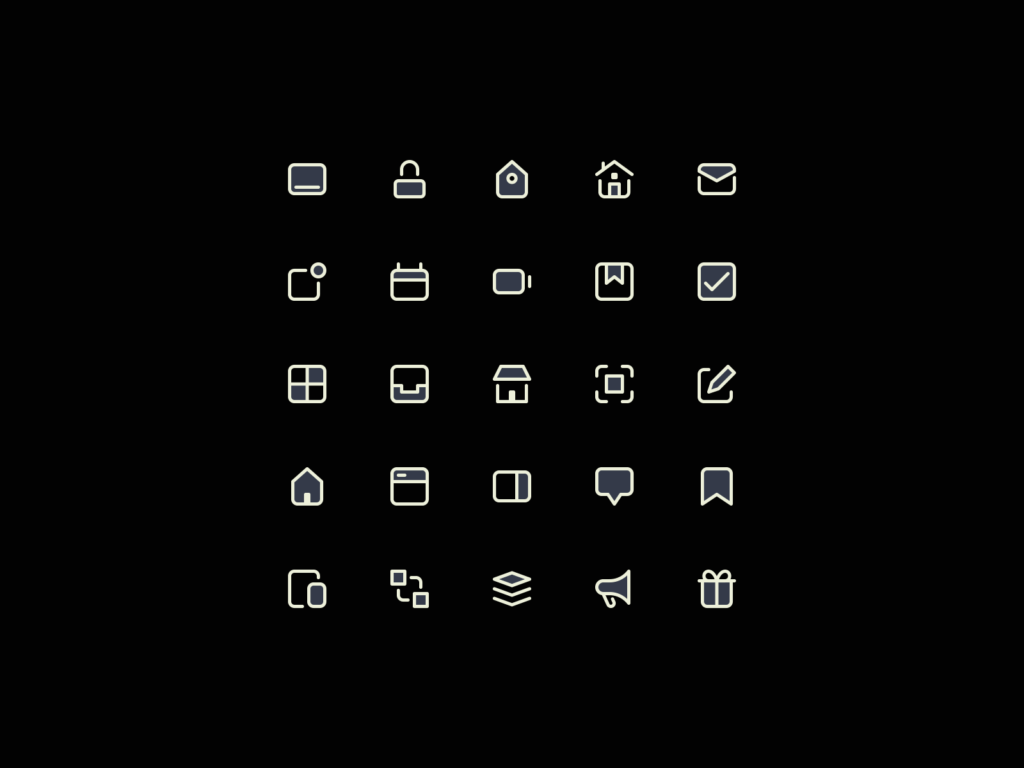 Icônes UI 12 px — Sebastiano Guerriero