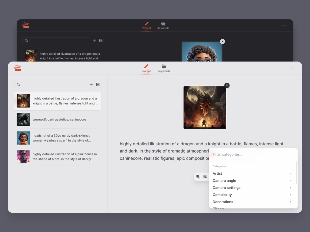 Imagifly — application — Sebastiano Guerriero