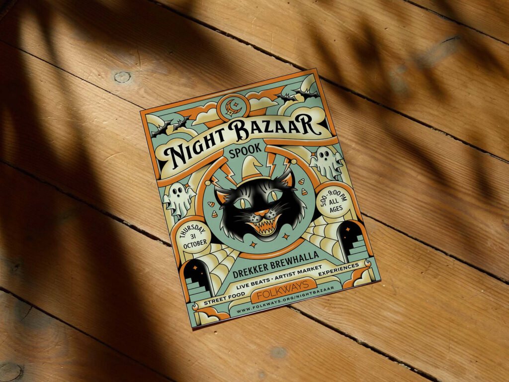 Night Bazaar Spook – affiche — Skilline