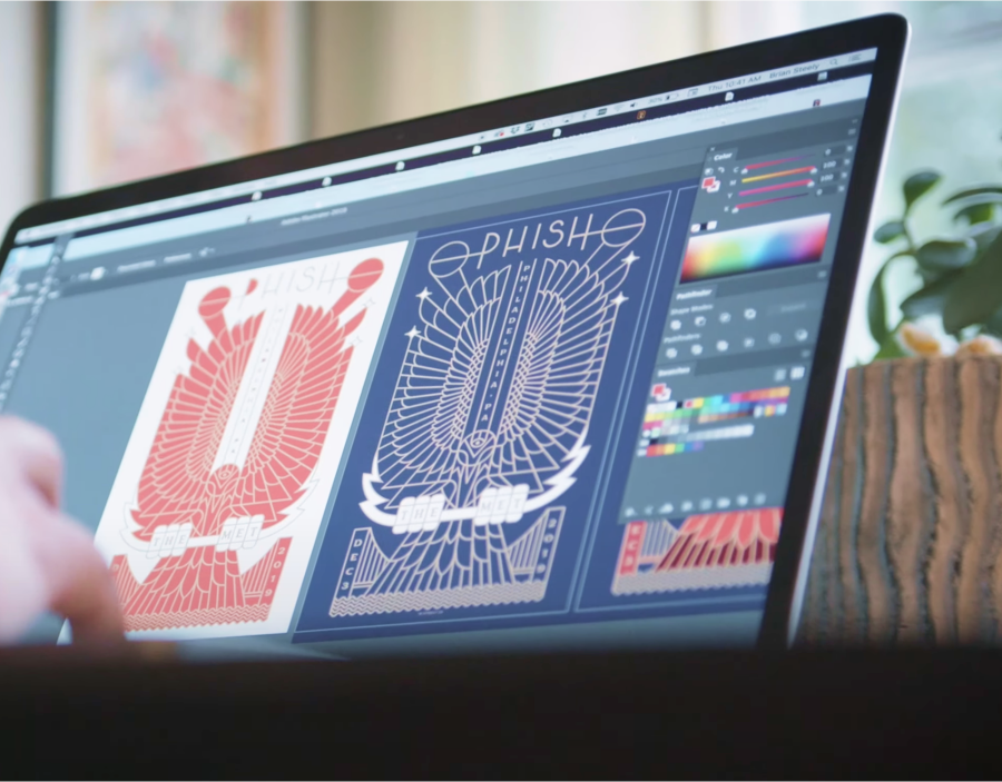 Affiche Phish en cours dans Illustrator — Steely Works