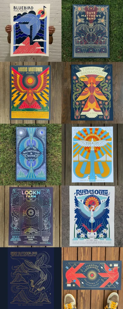 Affiches de concerts (2) — Steely Works