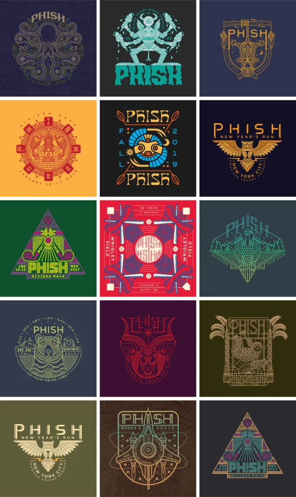 Phish — branding de tournée — Steely Works
