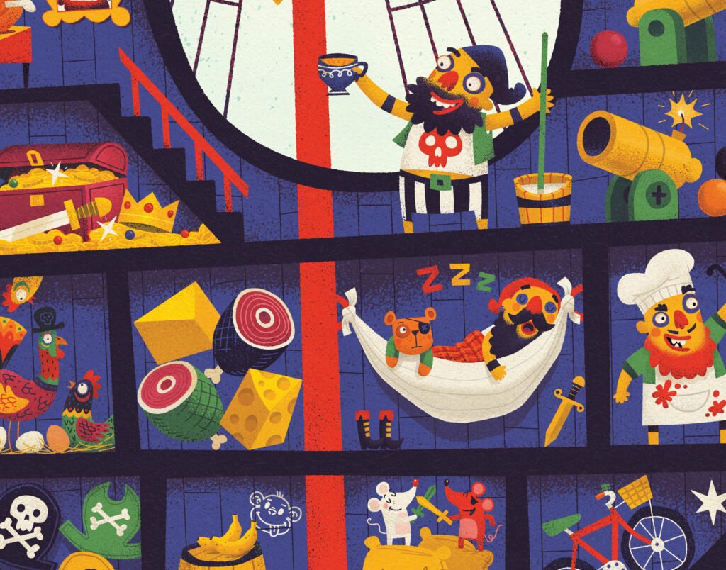 Bateau pirate – puzzle géant Djeco — Steve Simpson