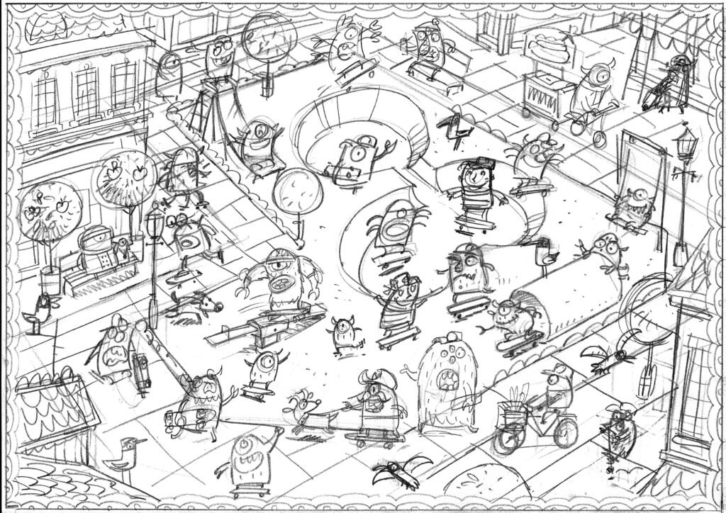« Monsters on Vacation » – décalcomanies Djeco — Steve Simpson
