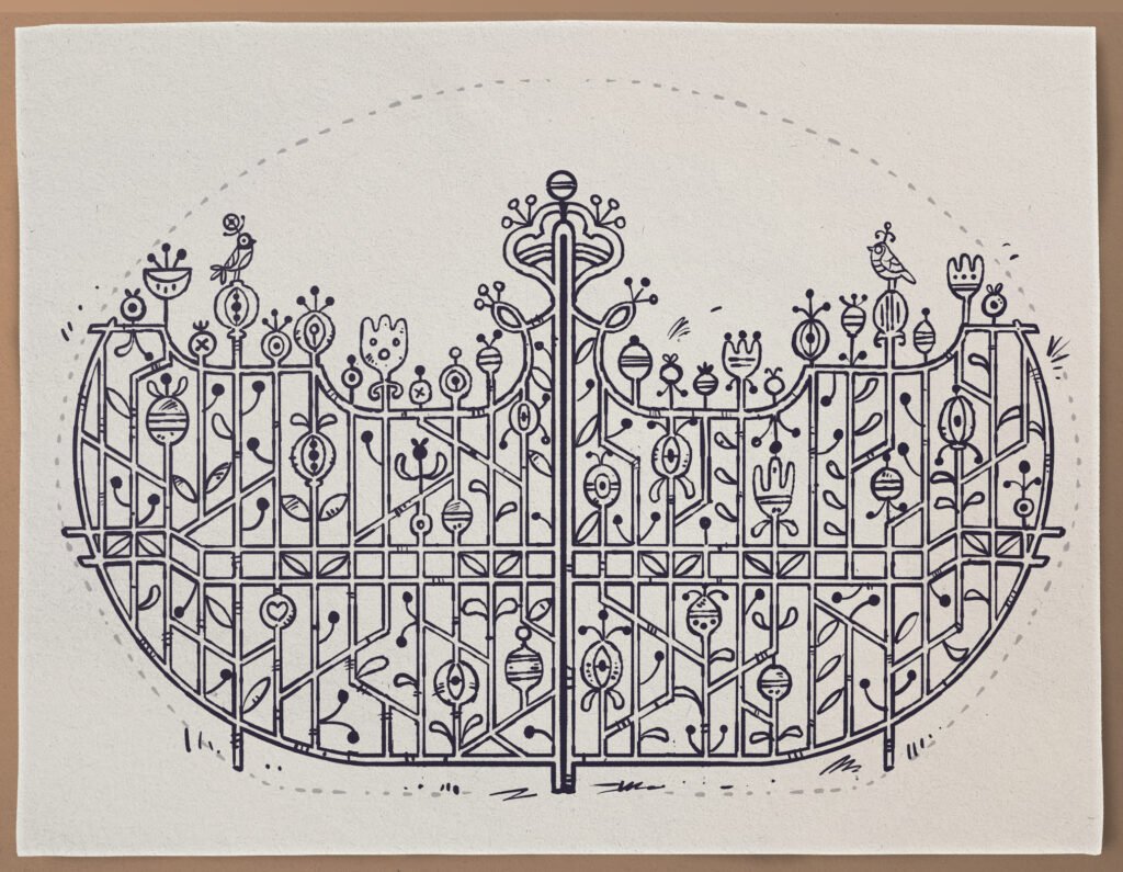 Moongate – dessin de conception — Steve Simpson