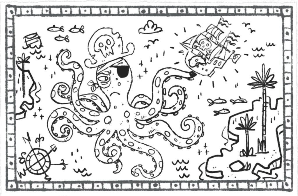 PIRATE PARTY! – « Terrible Giant Octopus » — Steve Simpson