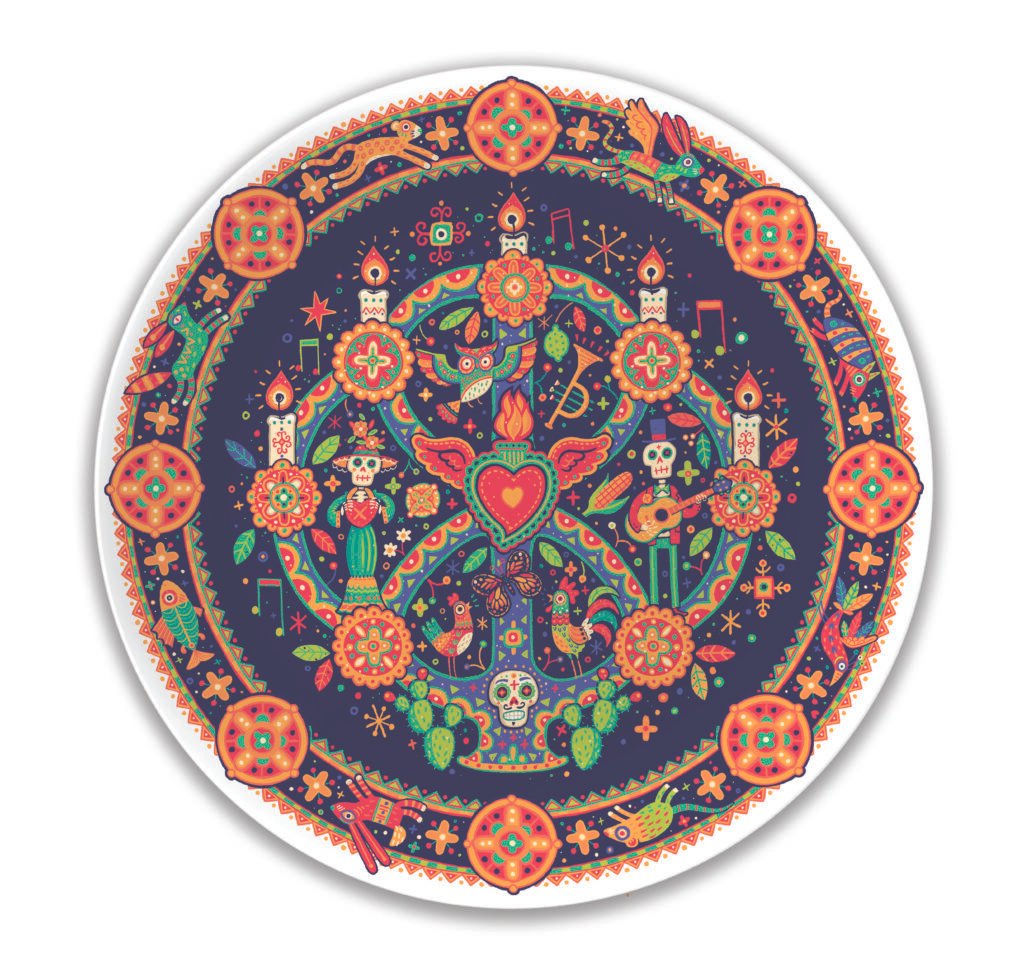 Tree of Life – assiette Día de los Muertos — Steve Simpson