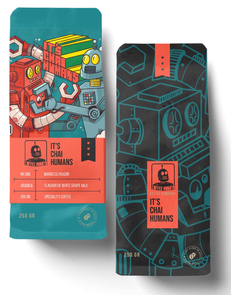 Emballages Coffee Roboto — Wotto