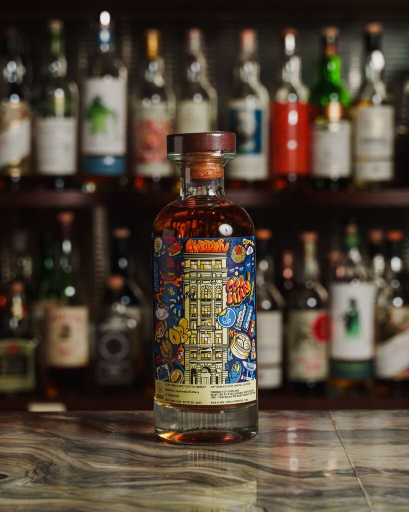 Étiquette de whisky OBE / Club Bâtard — Wotto