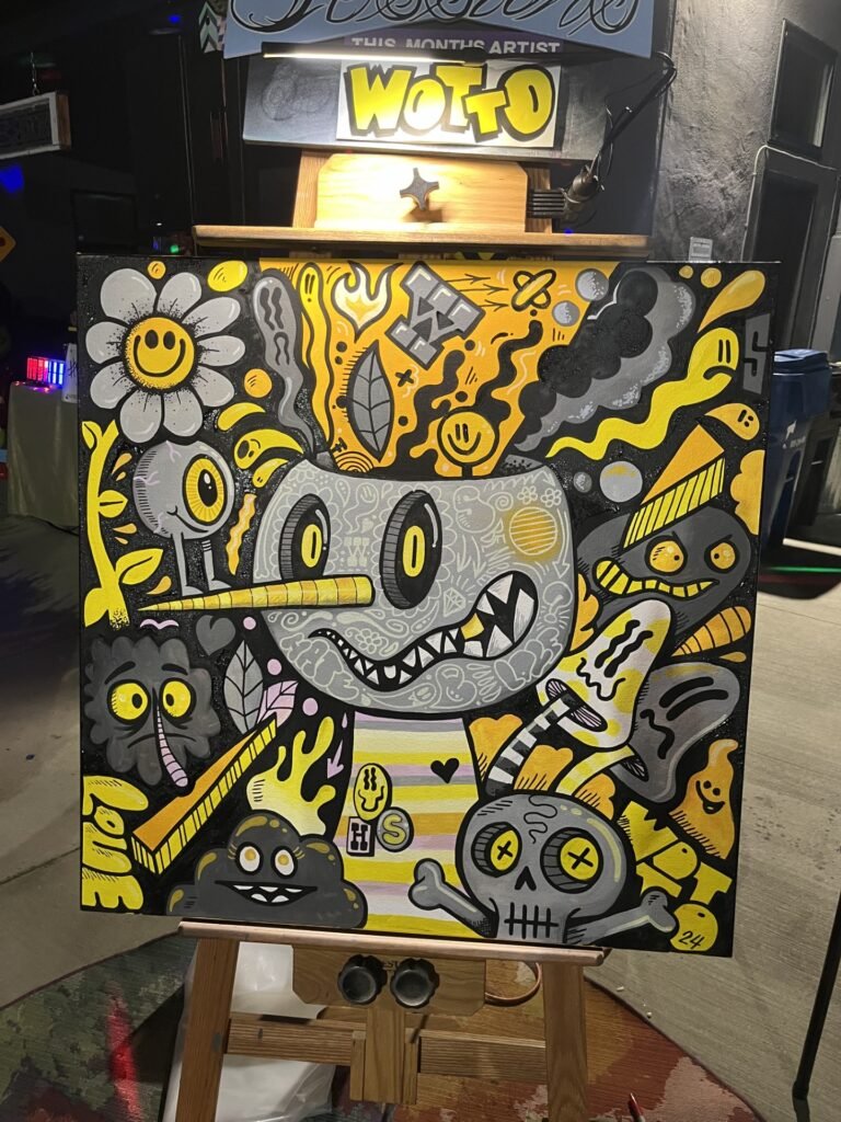Peinture en direct à la galerie Thinkspace — Wotto
