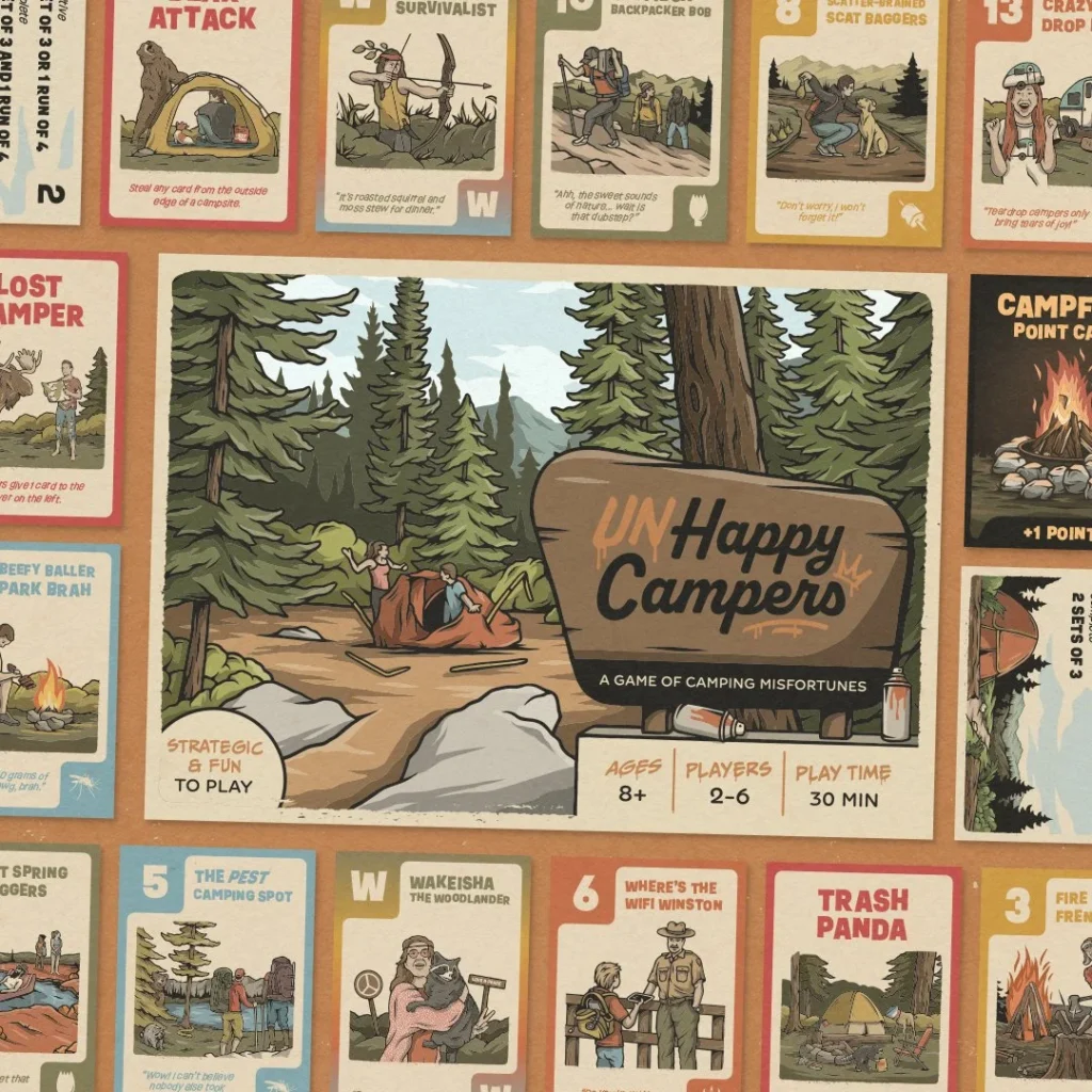 Un-happy Campers – jeu de cartes (TJ Norris) — Closer&Closer