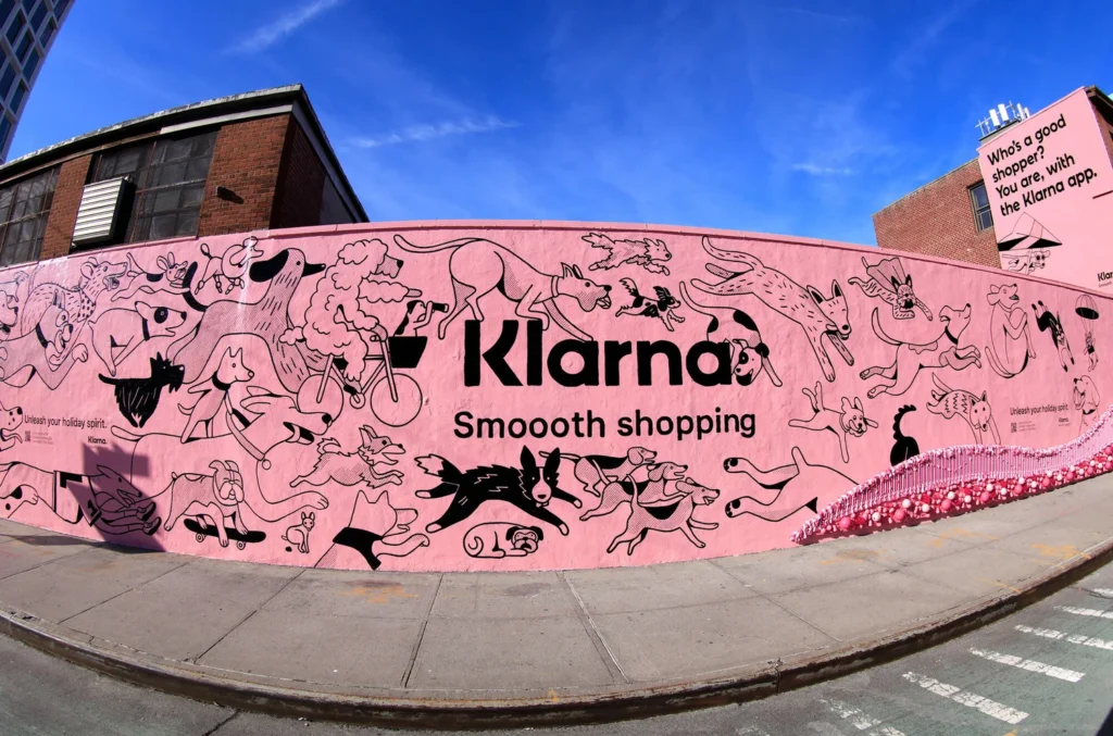 Klarna — fresque de Brooklyn (détail) — Chris DeLorenzo