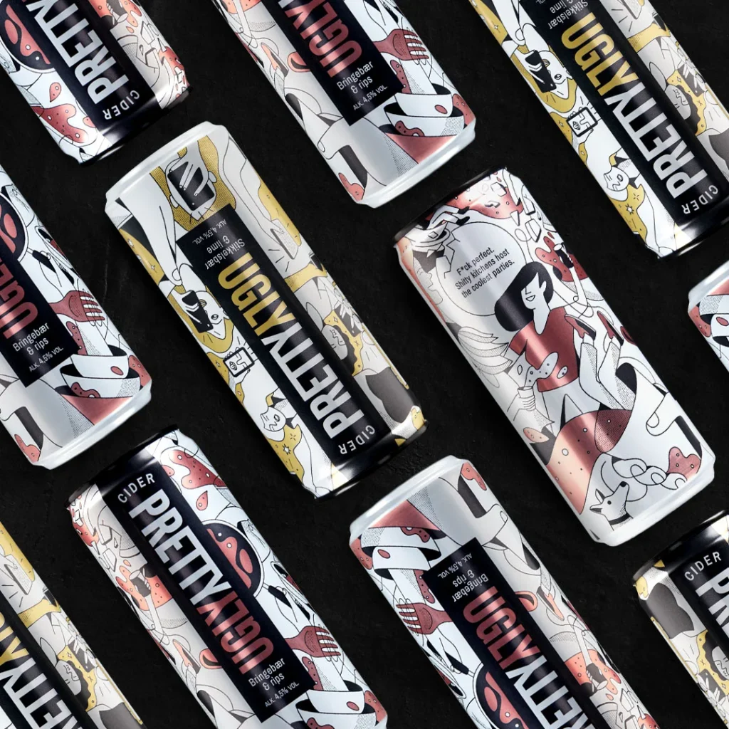 Pretty Ugly Cider — canettes slim — Chris DeLorenzo