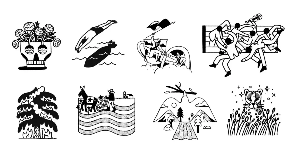 Texas Monthly — petites illustrations — Chris DeLorenzo