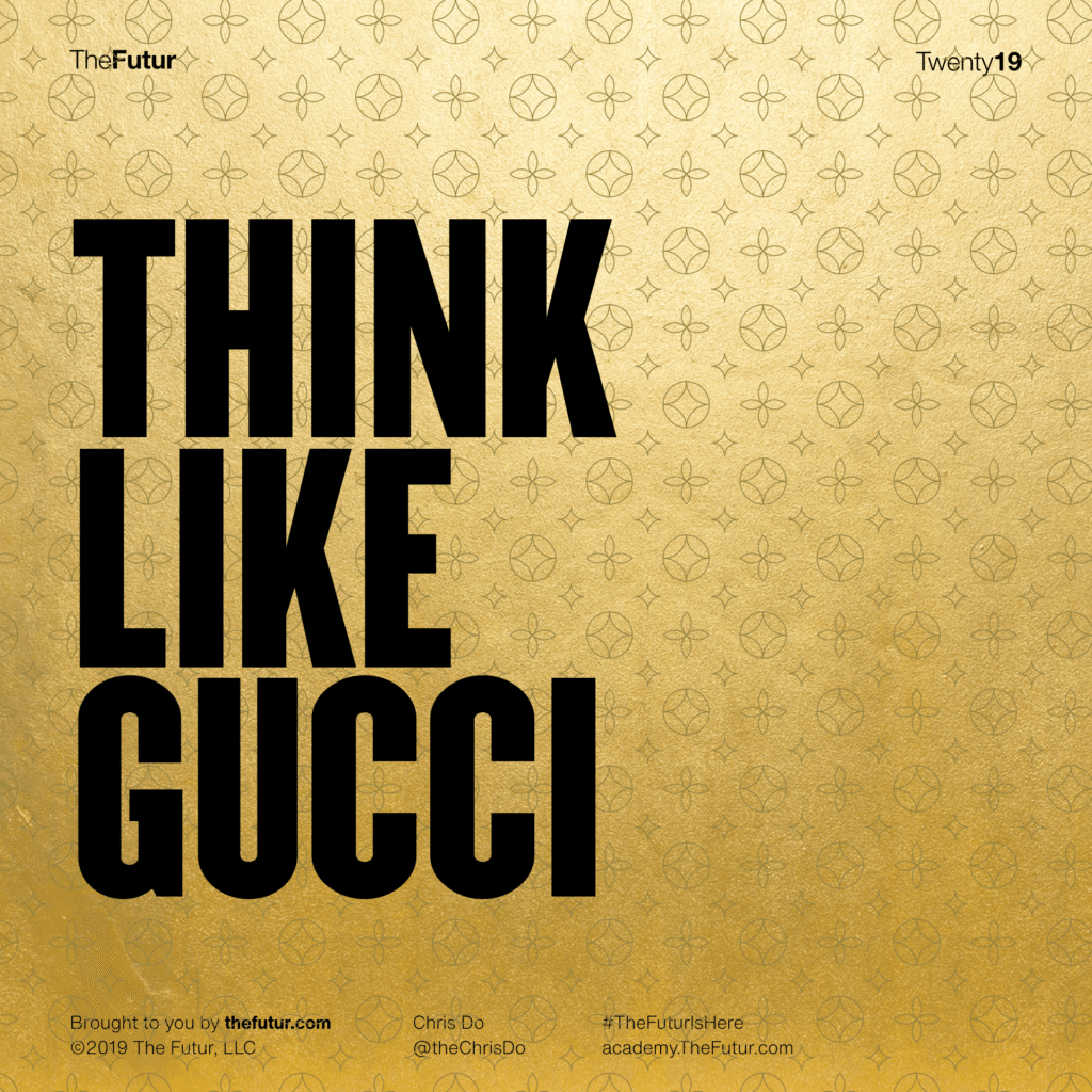 « Think Like Gucci » – couverture — Chris Do