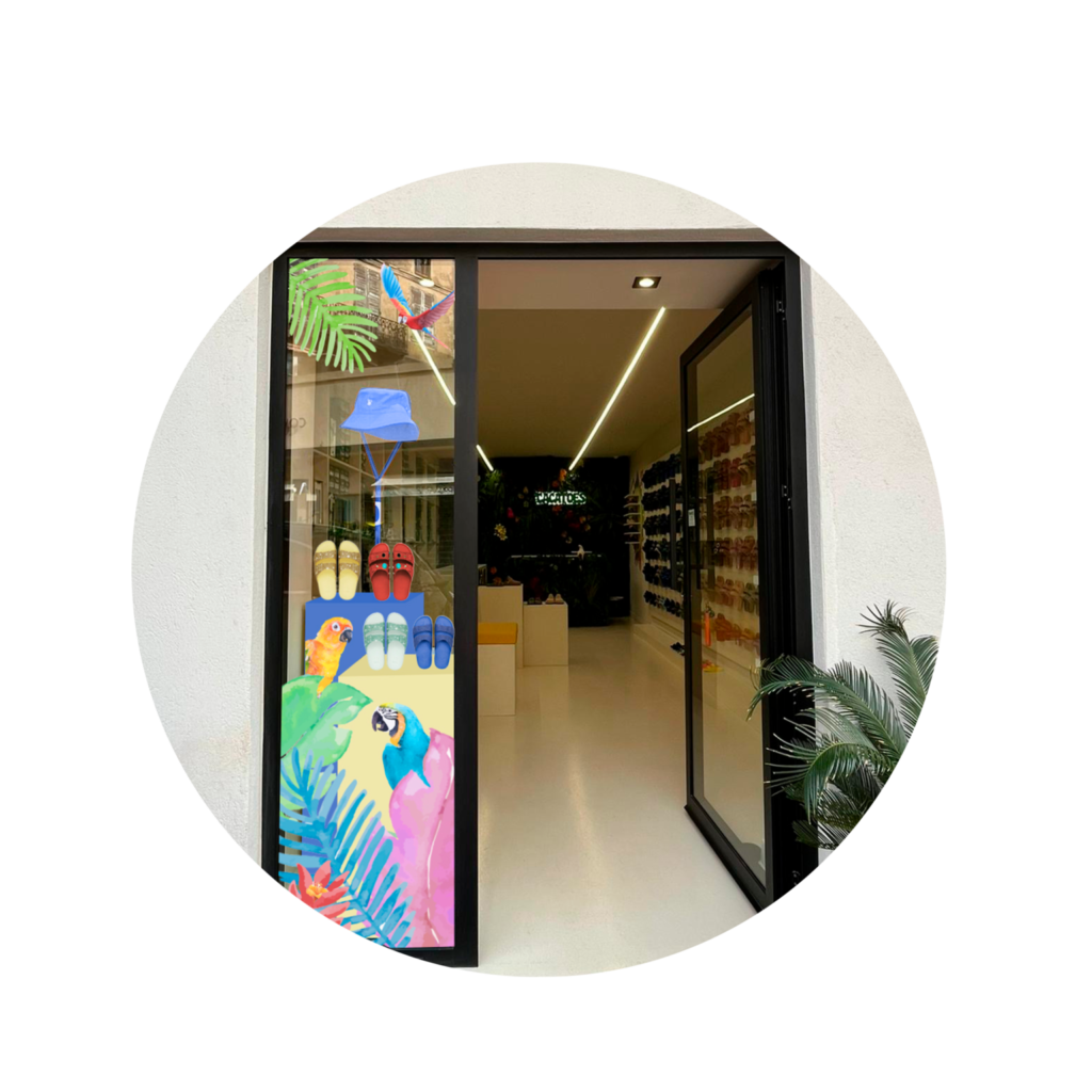 Cacatoès – vitrine réalisée — Cominup