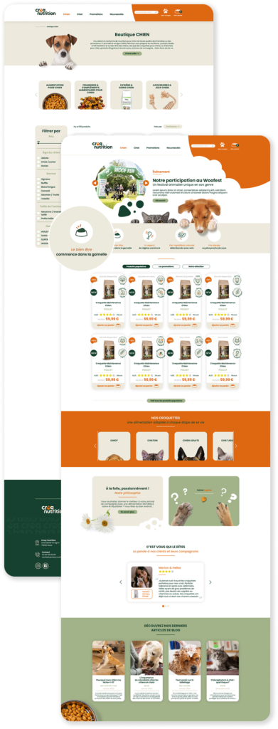 Croq-Nutrition – page du site e-commerce — Cominup