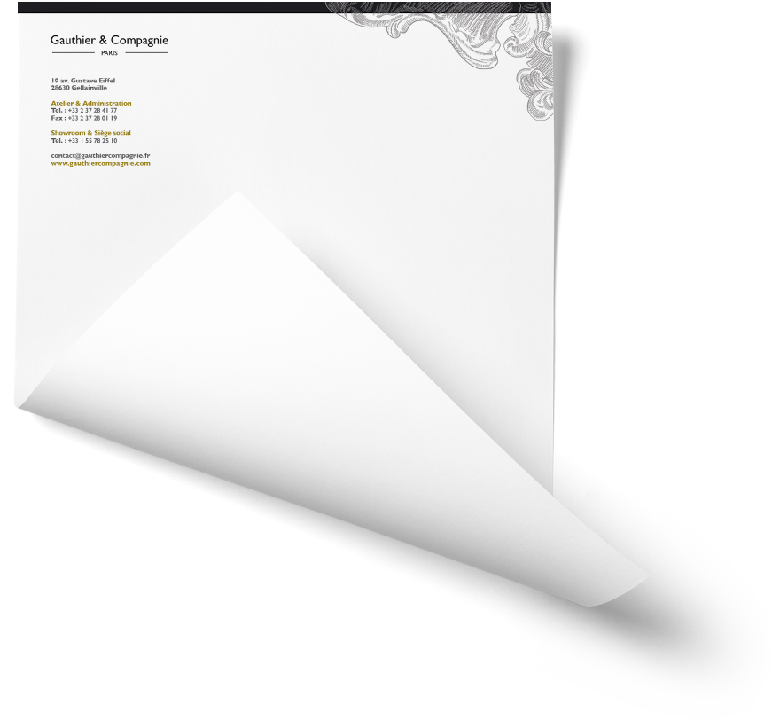 Gauthier & Cie – papier à en-tête — Cominup
