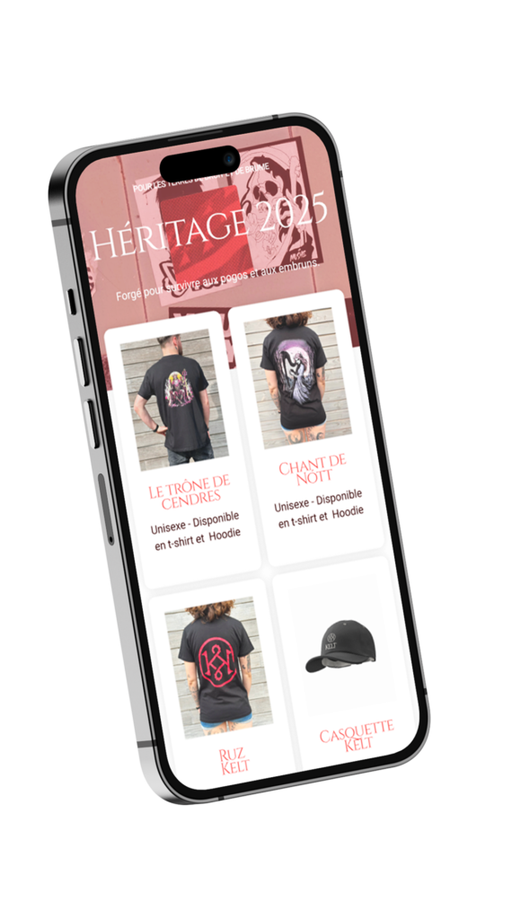 Kelt – site en version mobile — Cominup