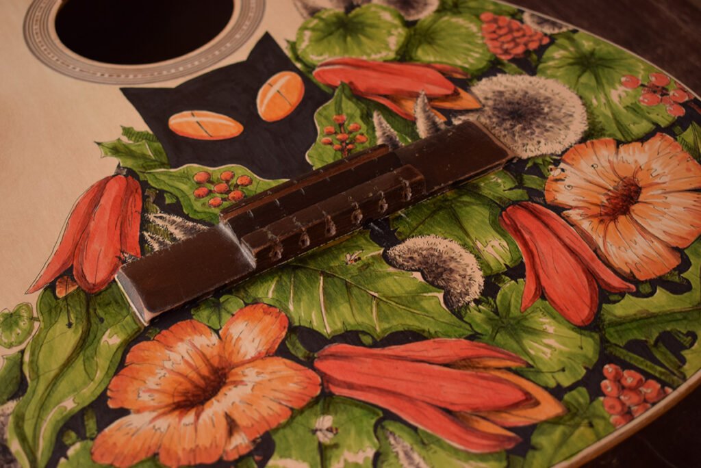 La guitare peinte — Cristobal Ojeda Newfren