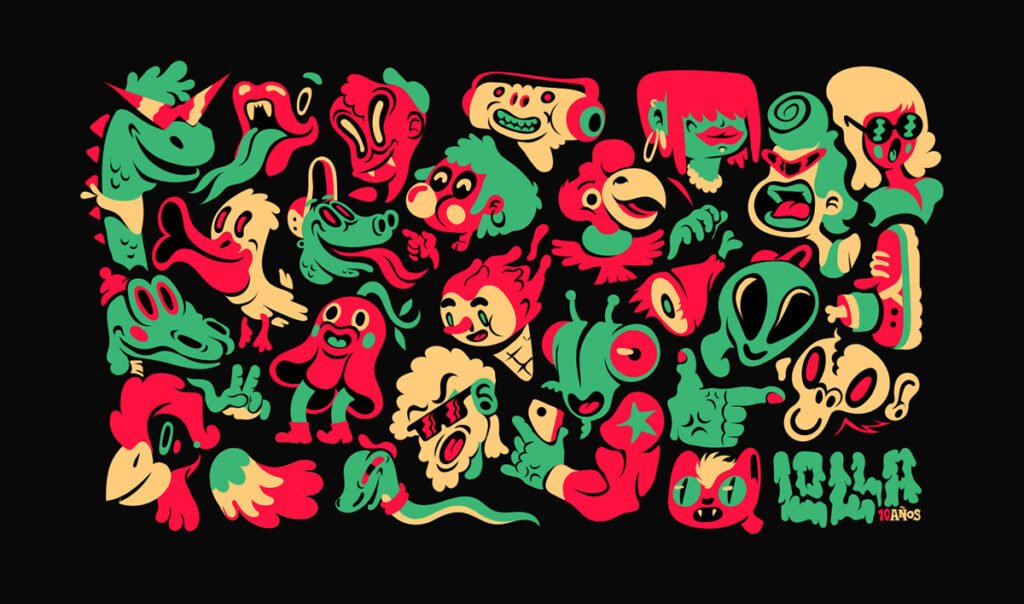 Le motif de monstres — Cristobal Ojeda Newfren