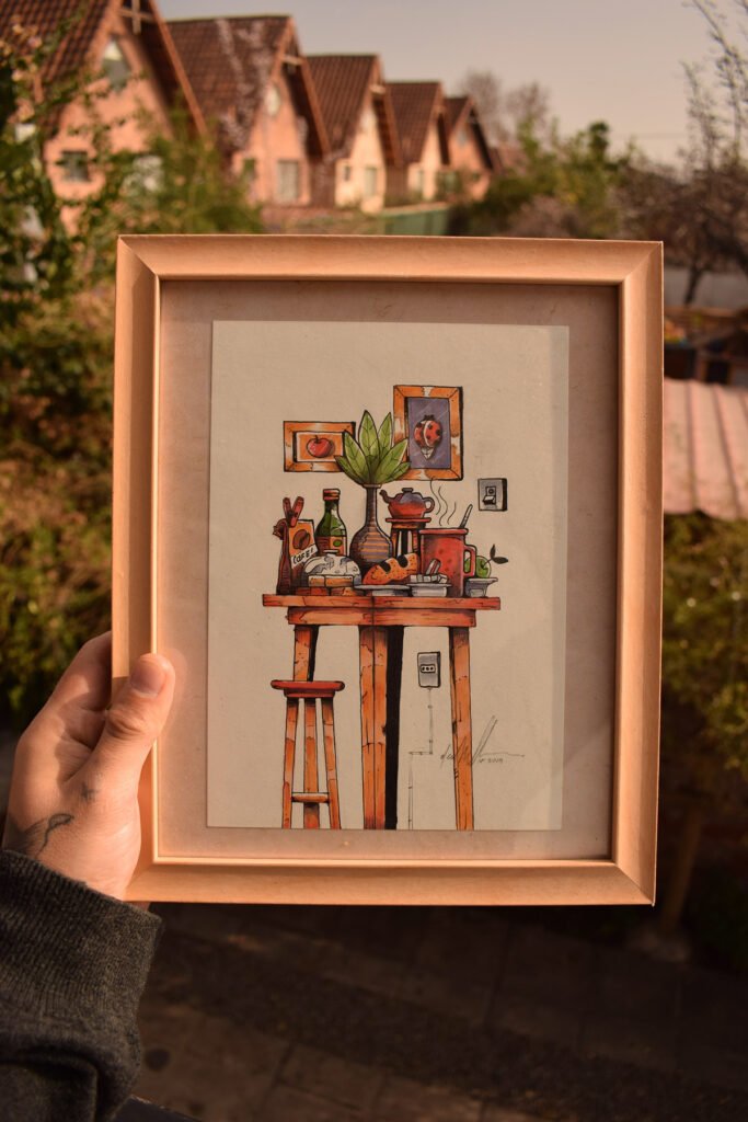 L’illustration encadrée — Cristobal Ojeda Newfren