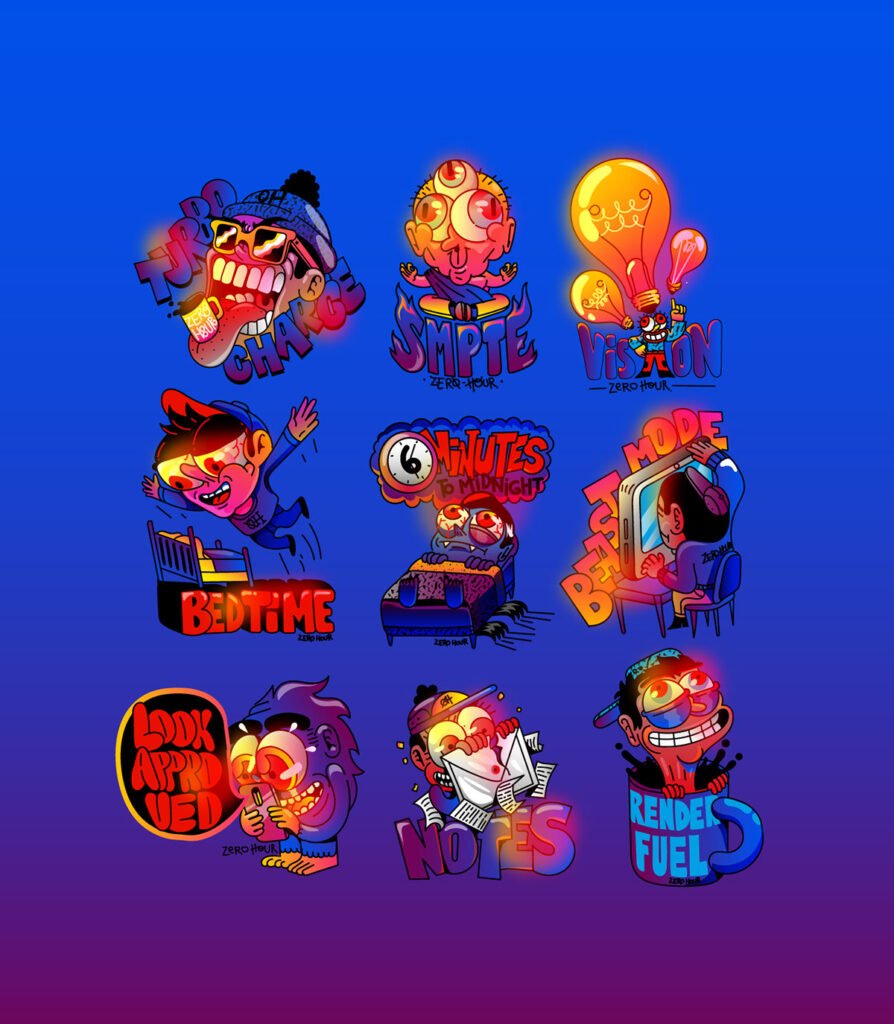 Planche de stickers — Cristobal Ojeda Newfren