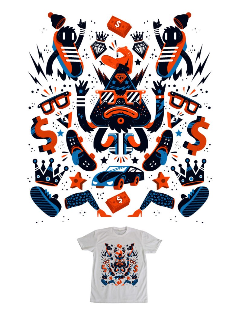T-shirt Flight and Willie — Cristobal Ojeda Newfren