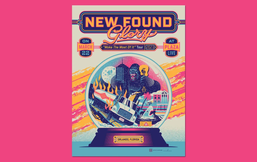 Affiche New Found Glory — Orlando — Clark Orr