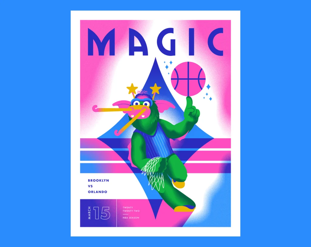 Affiche Orlando Magic — Clark Orr