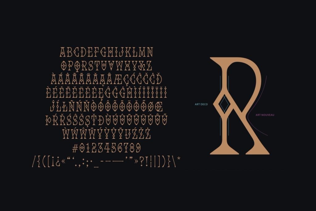 Arcane — caractère typographique sur mesure — COLLINS