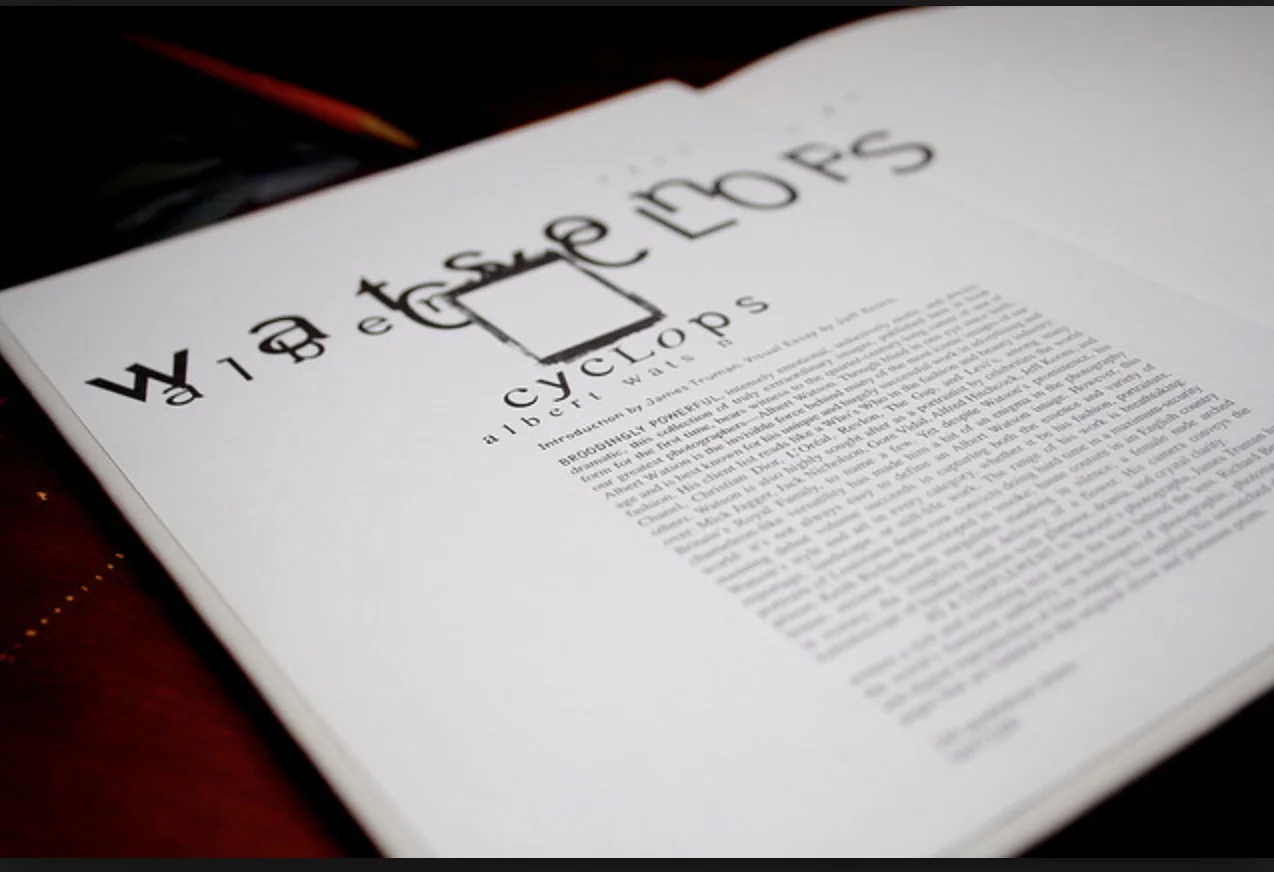 Cyclops, page intérieure — David Carson