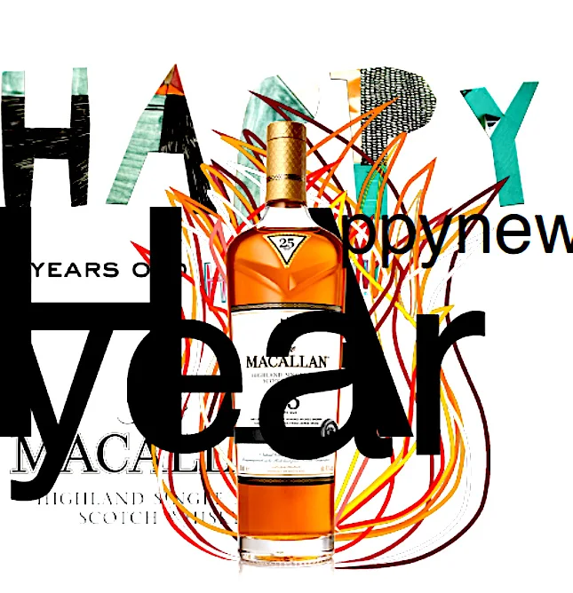The Macallan, « Happy new year » — David Carson