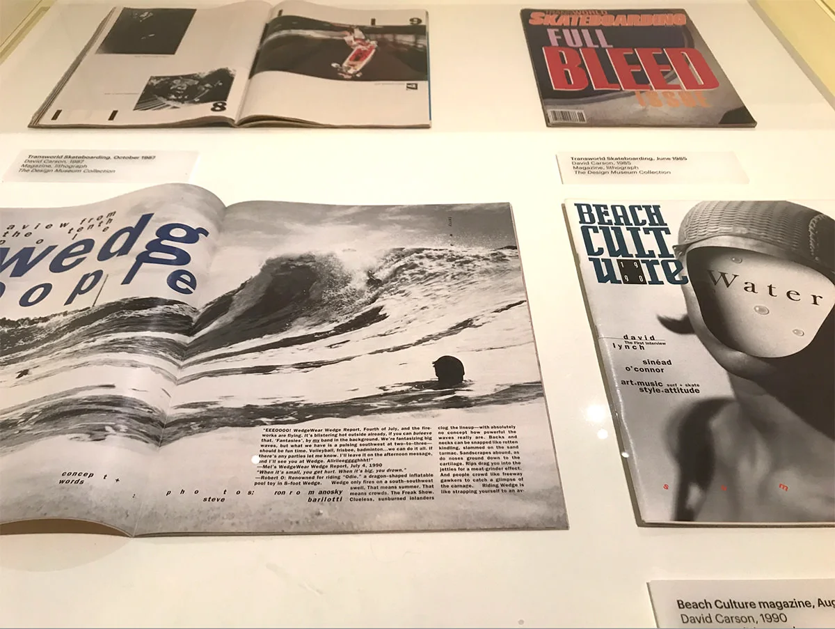 Beach Culture et Ray Gun exposés — David Carson